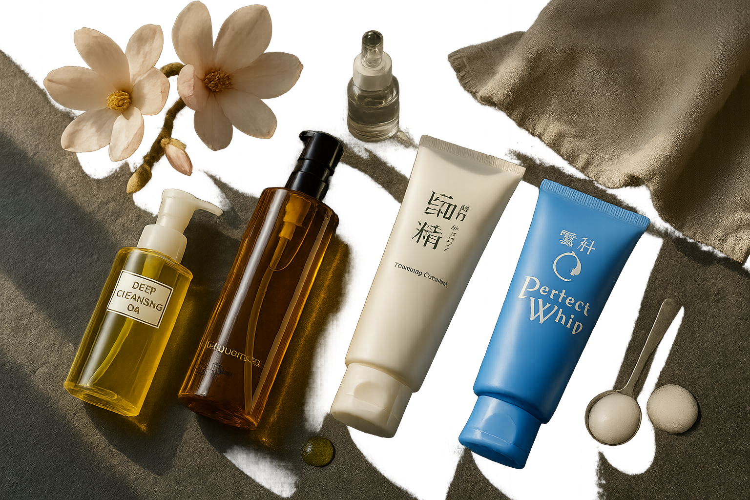 Flatlay of the four top picks for clear shopping guidance